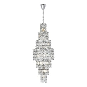 Elegant Lighting Adaline 24&quot Chandelier in Chrome