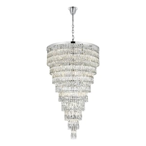Elegant Lighting Josephine 41&quot Rectangular Chandelier in Chrome