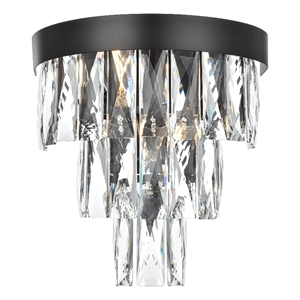 Elegant Lighting Josephine 10&quot Wall Sconce in Black