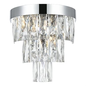 Elegant Lighting Josephine 10&quot Wall Sconce in Chrome
