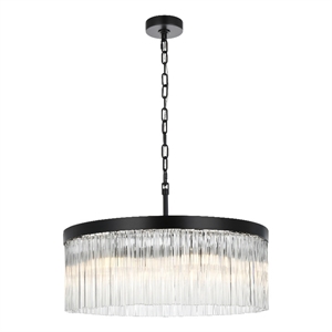 Elegant Lighting Harlow 24&quot Chandelier in Black
