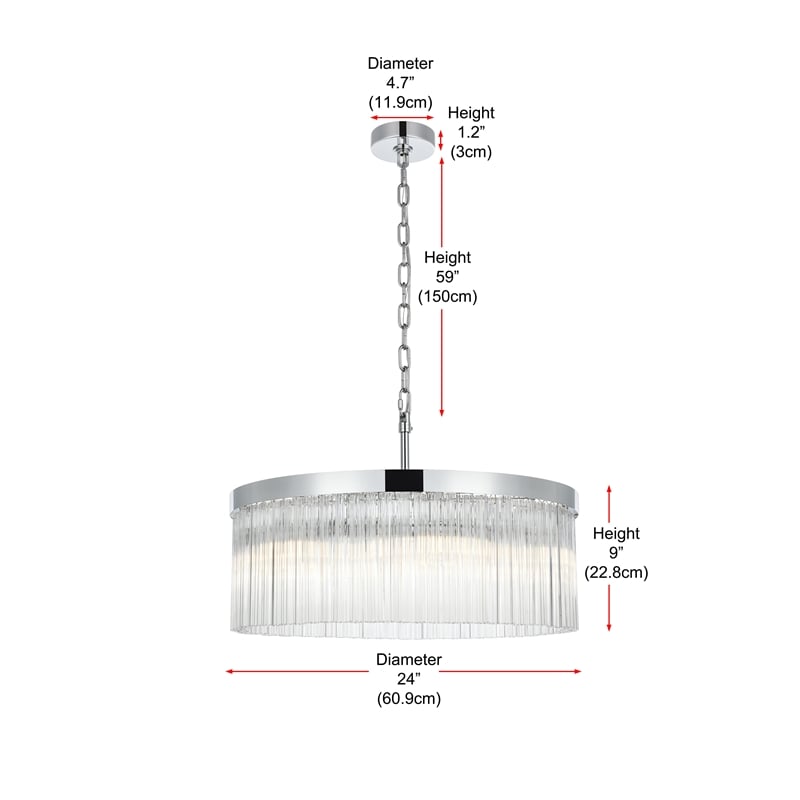 Elegant Lighting Harlow 24