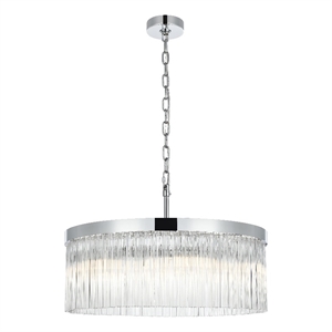 Elegant Lighting Harlow 24&quot Chandelier in Chrome