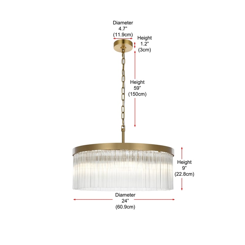 Elegant Lighting Harlow 24