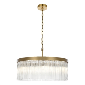 Elegant Lighting Harlow 24&quot Chandelier in Satin Gold