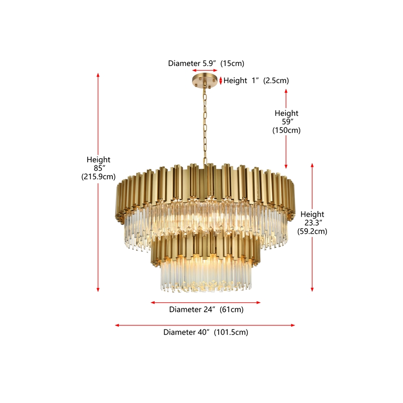 Elegant Lighting Willow 40