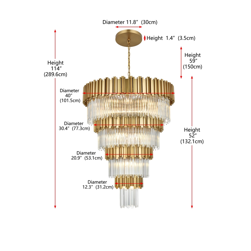 Elegant Lighting Willow 40