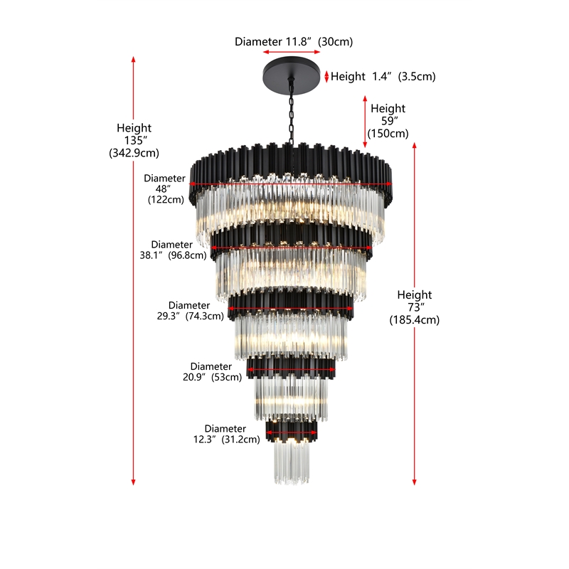 Elegant Lighting Willow 48