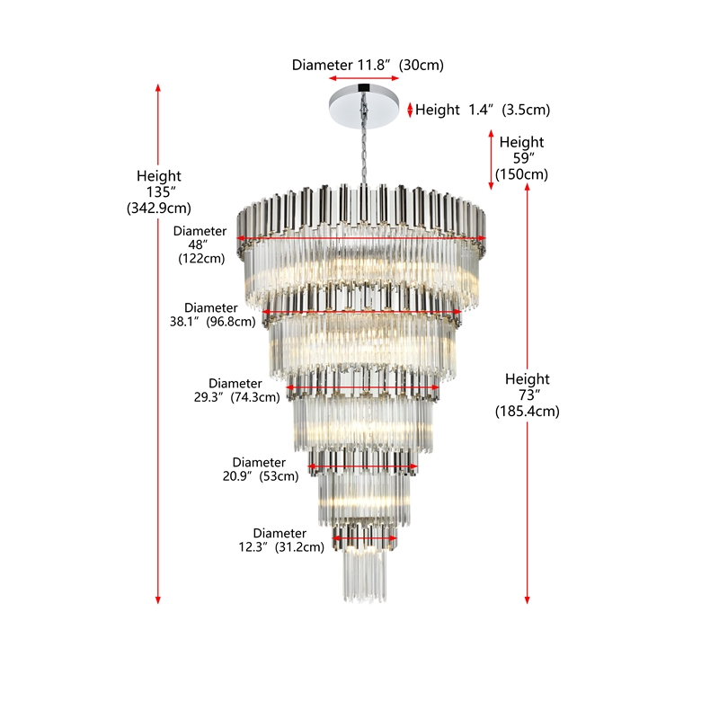 Elegant Lighting Willow 48