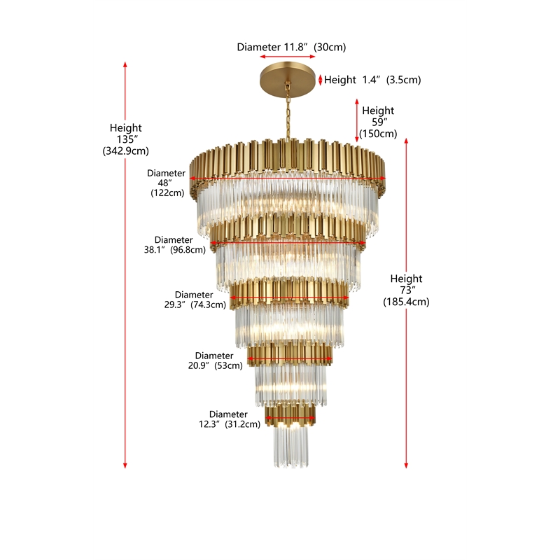 Elegant Lighting Willow 48
