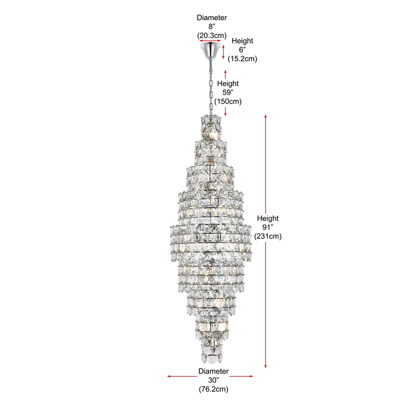 Elegant Lighting Adaline 30