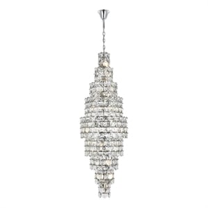 Elegant Lighting Adaline 30&quot Chandelier in Chrome