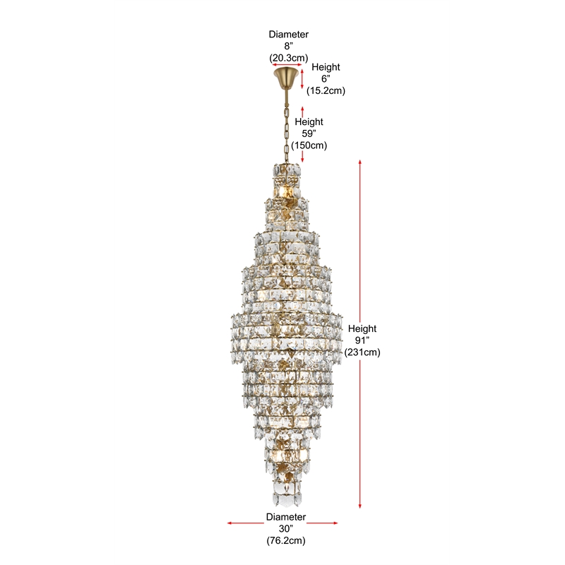 Elegant Lighting Adaline 30