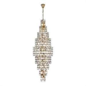 Elegant Lighting Adaline 30&quot Chandelier in Satin Gold