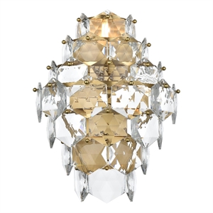 Elegant Lighting Adaline 18&quot Wall Sconce in Satin Gold