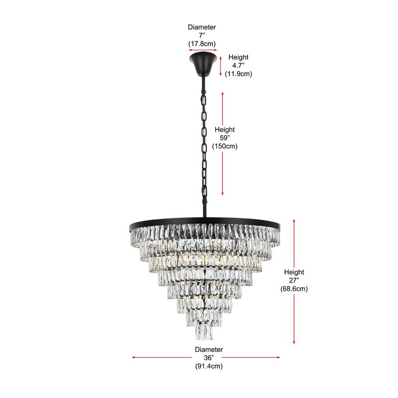 Elegant Lighting Josephine 36