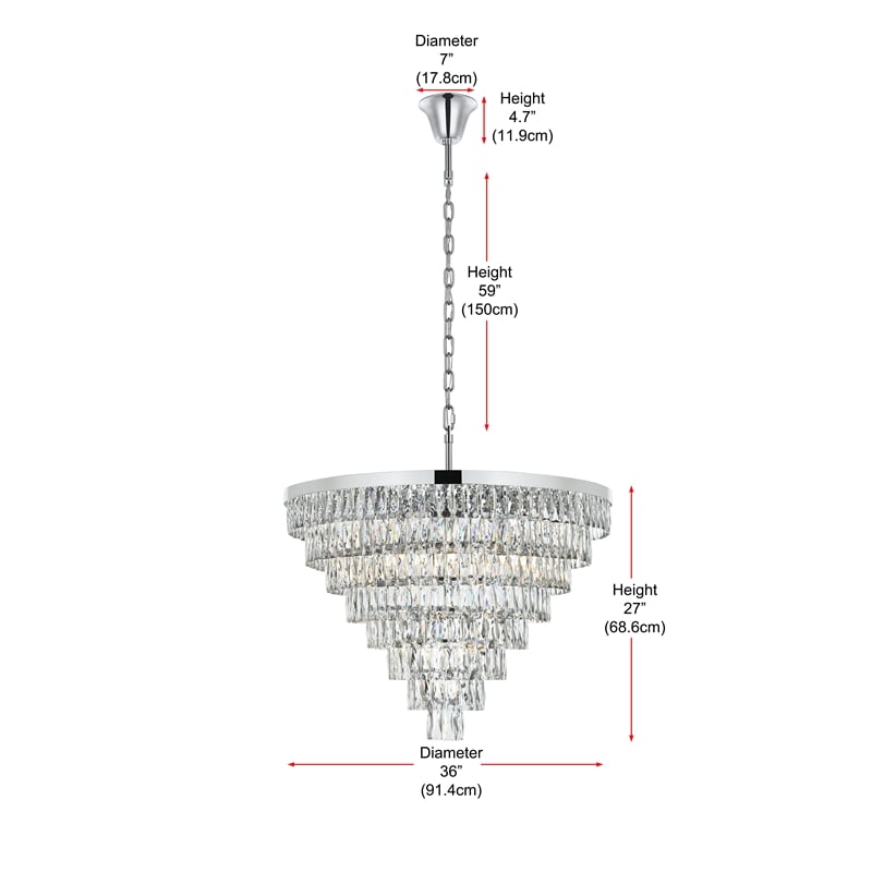 Elegant Lighting Josephine 36