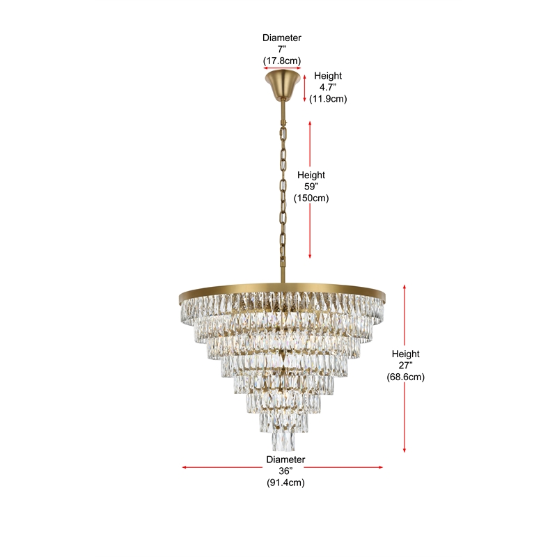 Elegant Lighting Josephine 36