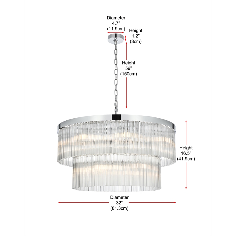 Elegant Lighting Harlow 32