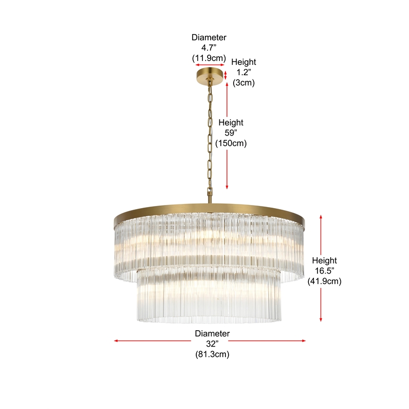 Elegant Lighting Harlow 32