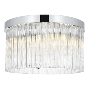 Elegant Lighting Harlow 16&quot Flush Mount in Chrome
