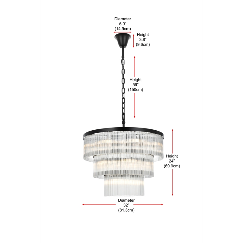 Elegant Lighting Harlow 32