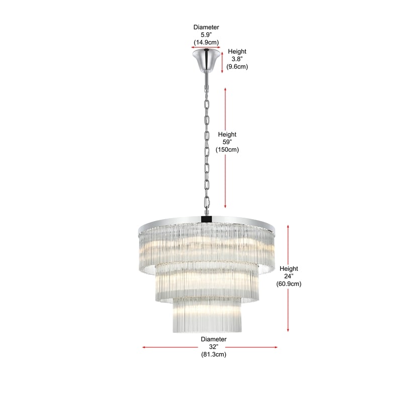 Elegant Lighting Harlow 32