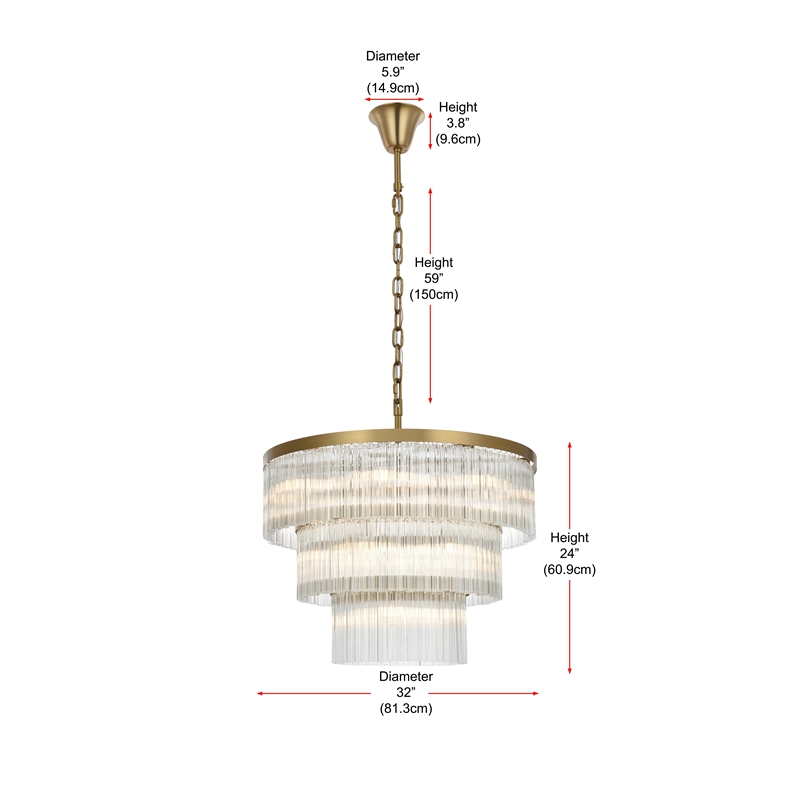 Elegant Lighting Harlow 32