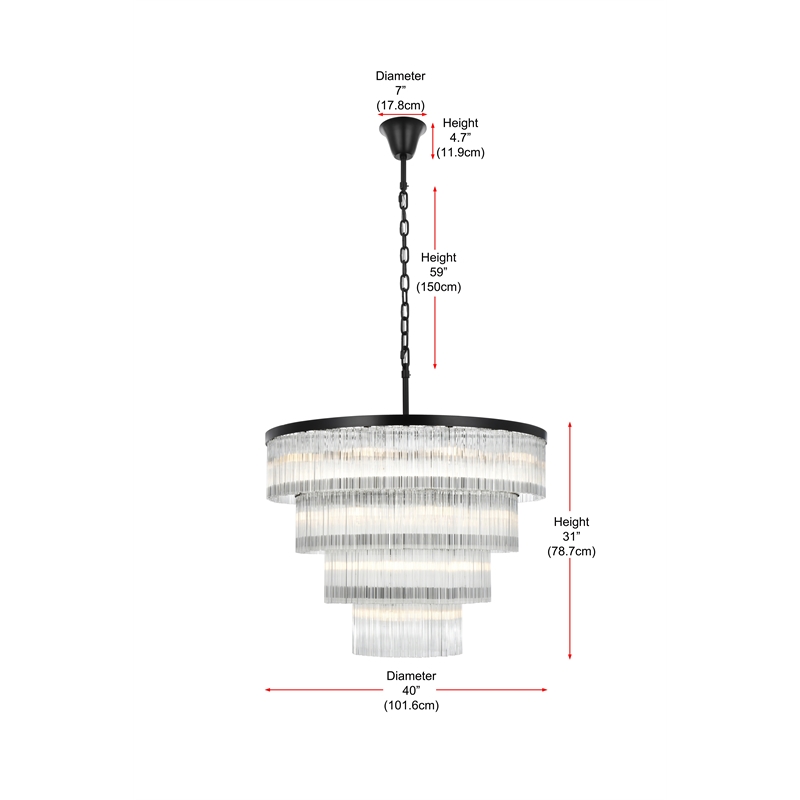 Elegant Lighting Harlow 40
