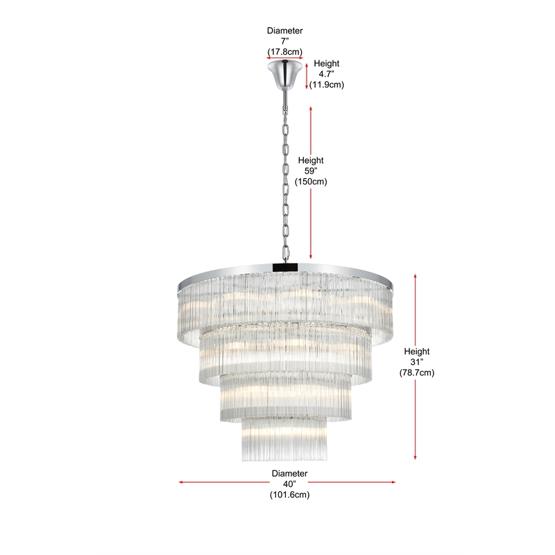 Elegant Lighting Harlow 40
