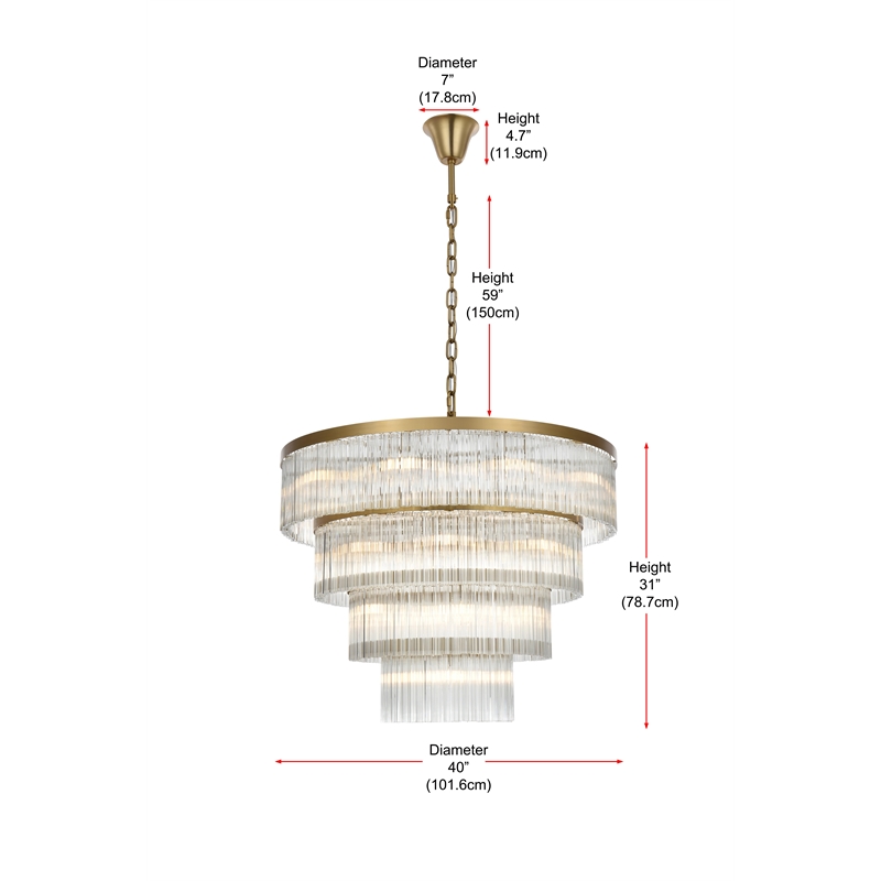Elegant Lighting Harlow 40
