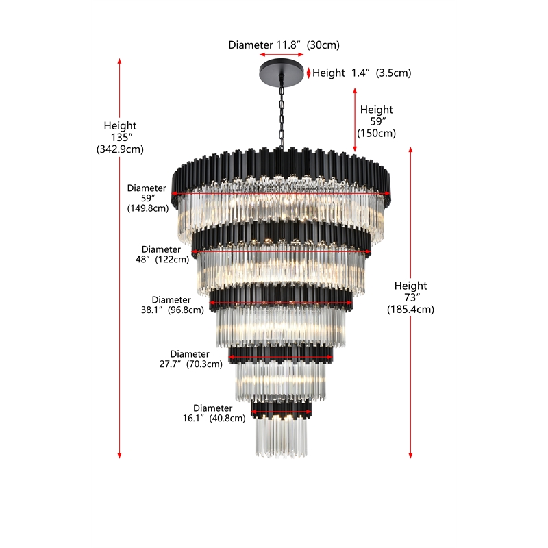 Elegant Lighting Willow 59