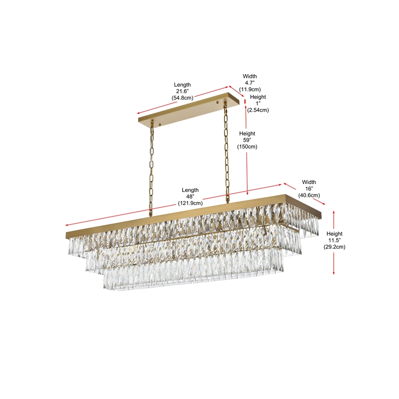 Elegant Lighting Josephine 48
