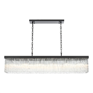 Elegant Lighting Harlow 49&quot Chandelier in Black
