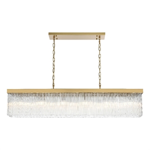 Elegant Lighting Harlow 49&quot Chandelier in Satin Gold