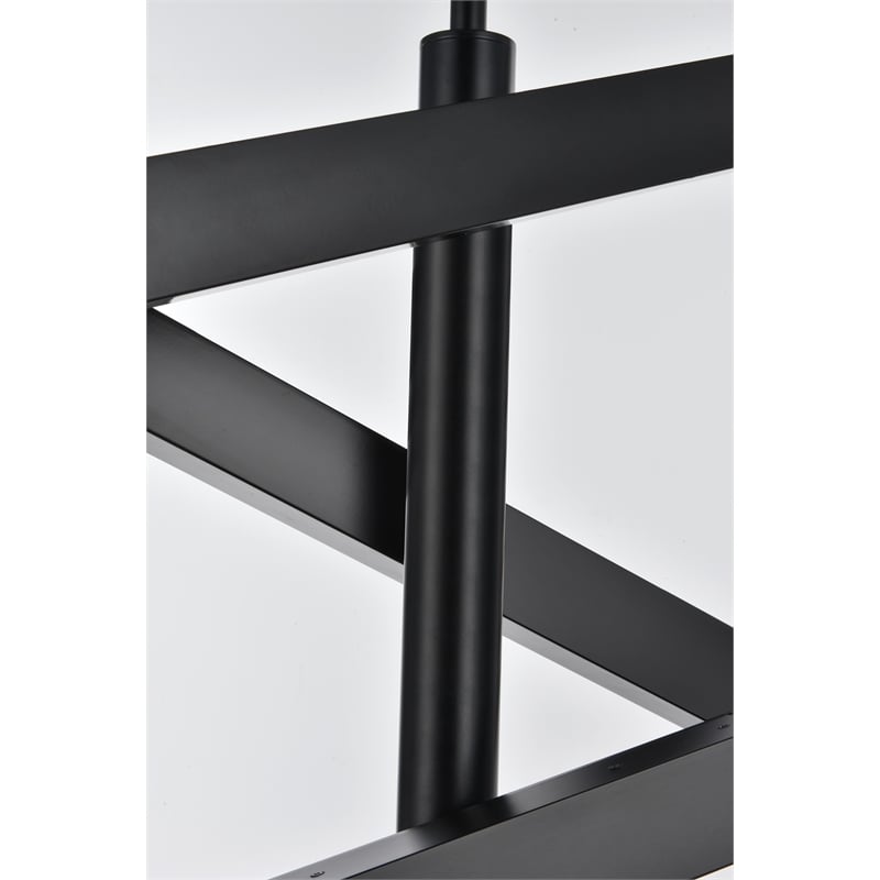 Elegant Lighting Ari 3-Bar Pendant in Black