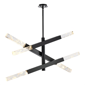 Elegant Lighting Ari 3-Bar Pendant in Black