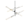 Elegant Lighting Ari 3-Bar Pendant in Chrome