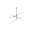 Elegant Lighting Ari 3-Bar Pendant in Chrome