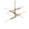 Elegant Lighting Ari 3-Bar Pendant in Satin Gold
