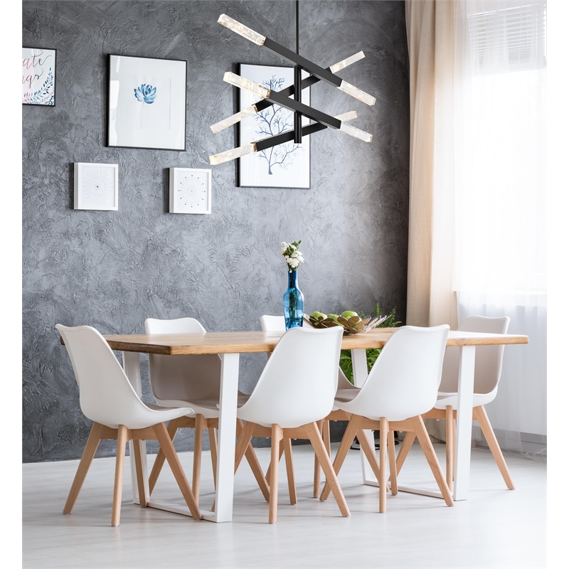 Elegant Lighting Ari 4-Bar Pendant in Black
