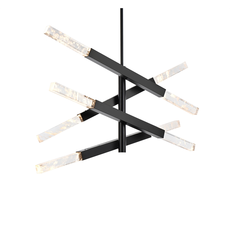 Elegant Lighting Ari 4-Bar Pendant in Black