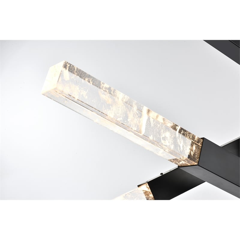Elegant Lighting Ari 4-Bar Pendant in Black