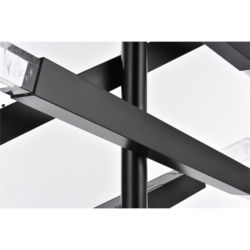 Elegant Lighting Ari 4-Bar Pendant in Black