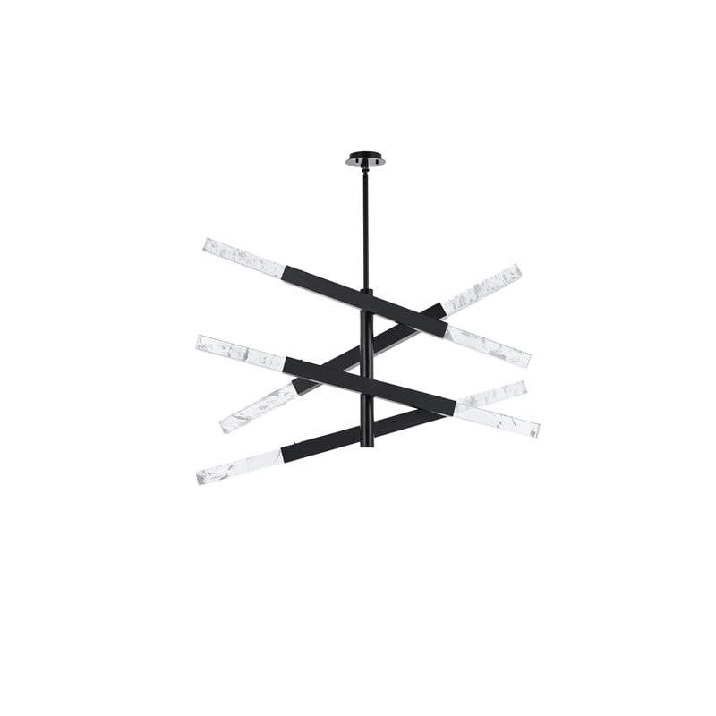 Elegant Lighting Ari 4-Bar Pendant in Black