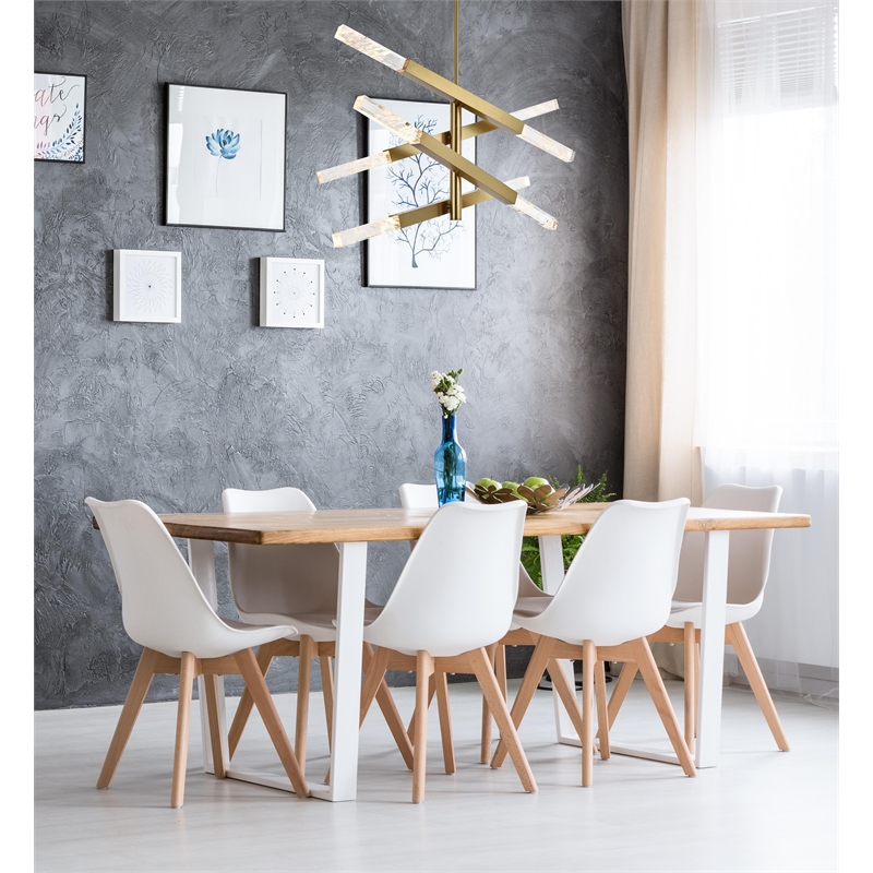 Elegant Lighting Ari 4-Bar Pendant in Satin Gold