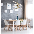 Elegant Lighting Ari 4-Bar Pendant in Satin Gold