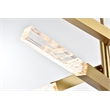 Elegant Lighting Ari 4-Bar Pendant in Satin Gold