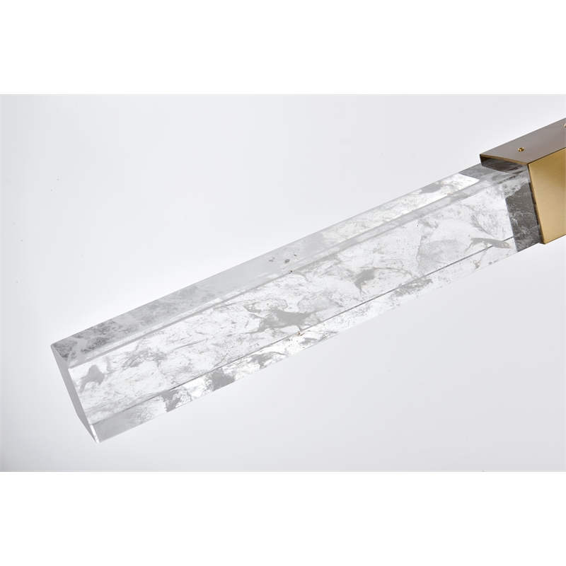 Elegant Lighting Ari 4-Bar Pendant in Satin Gold