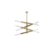 Elegant Lighting Ari 4-Bar Pendant in Satin Gold